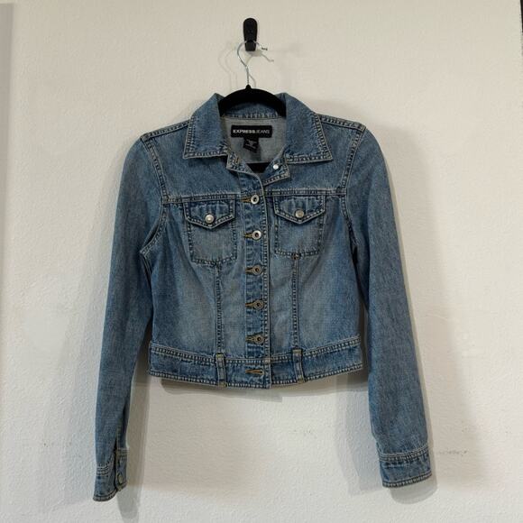 Express Jeans Vintage Jean Jacket - Picture 1 of 14